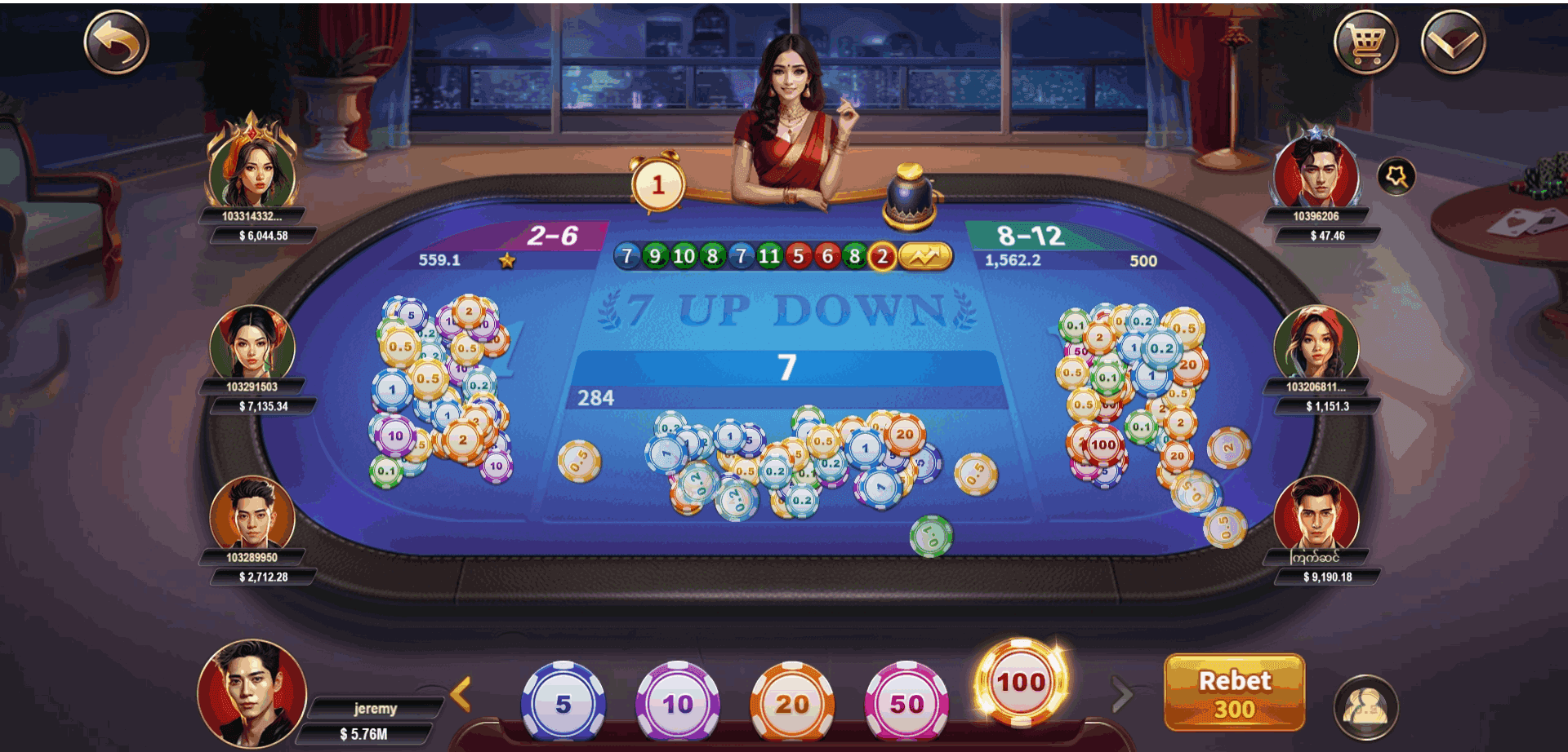7 Up Down gameplay preview