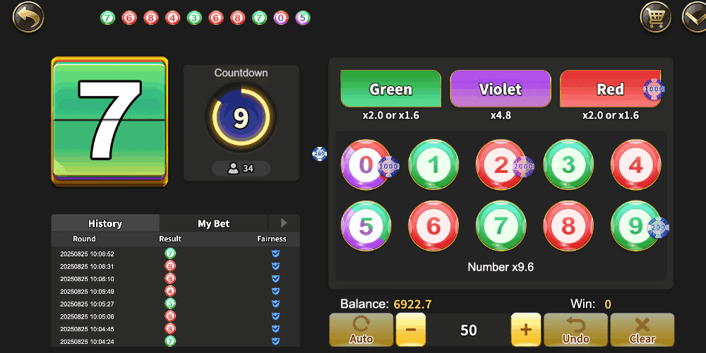 Color Prediction gameplay preview