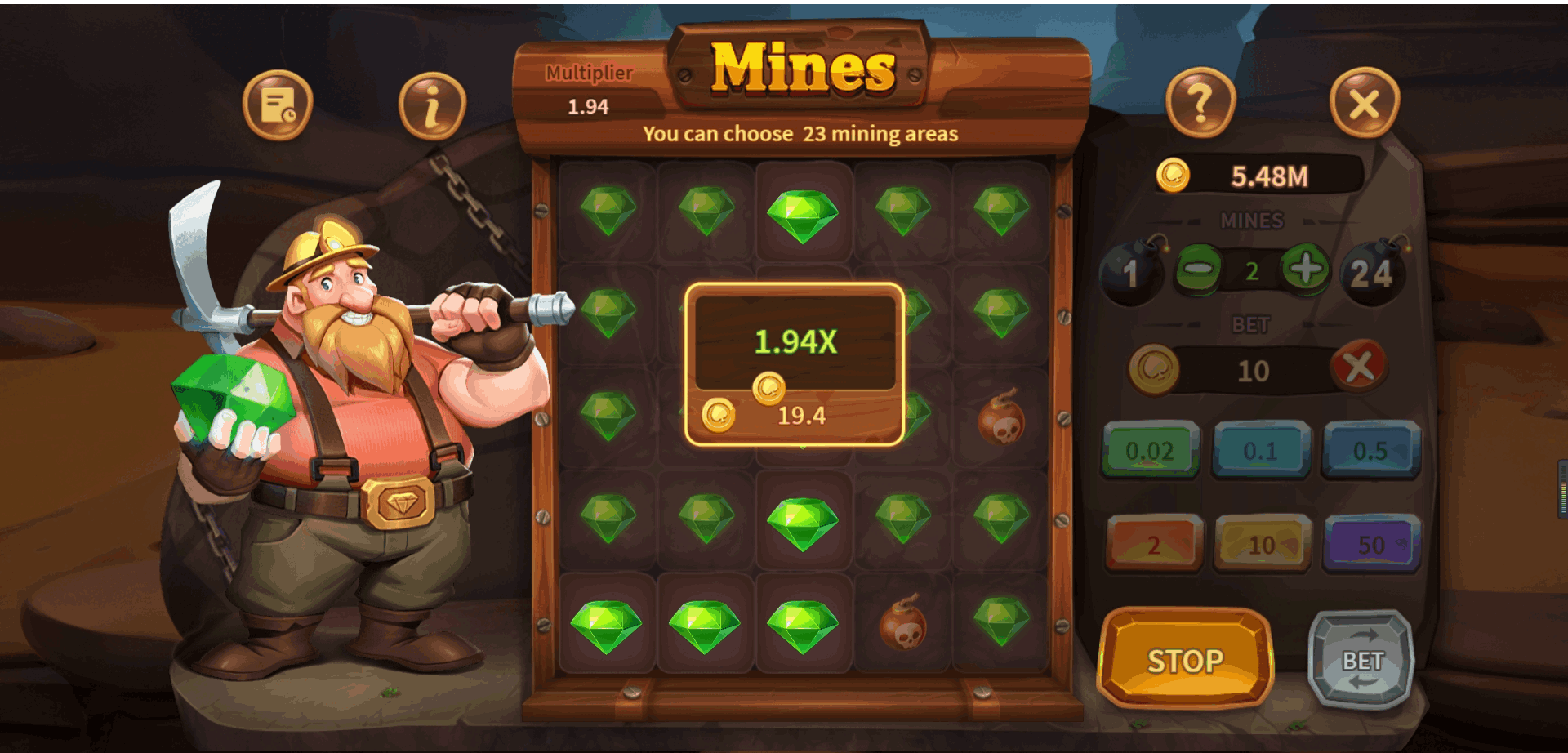 Mines gameplay preview