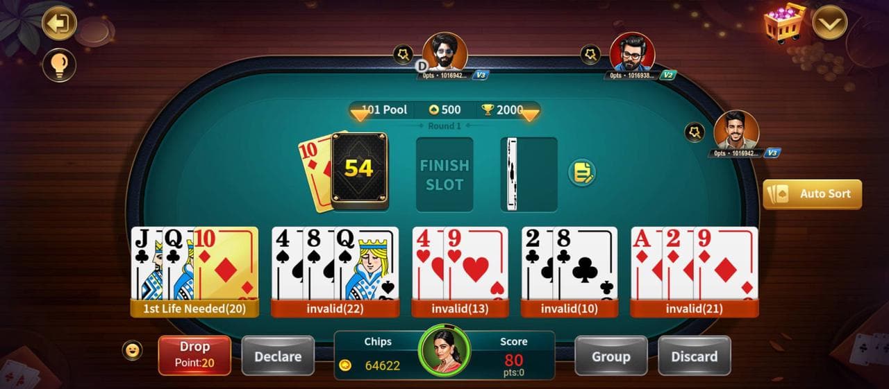 Pool Rummy gameplay preview