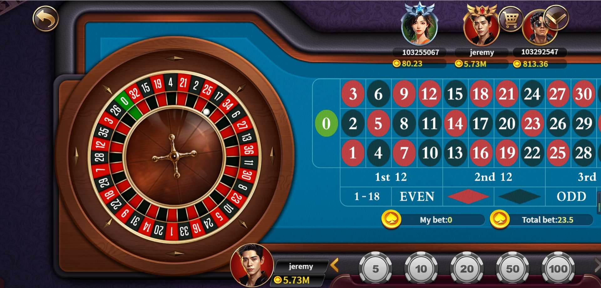 Roulette gameplay preview